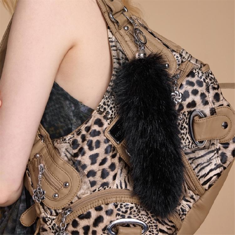 Lightweight Faux Hair Tail Keychain Trendy Y2K Style Tail Keychain Elegant Keyrings Charm For Personal Accessories