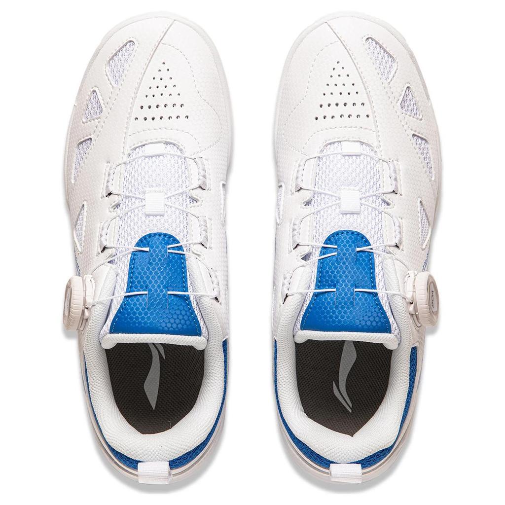 New LiNing Mage ESS Anti-Slip And Wear-Resistant Breathable Low-Top Professional Table Tennis Shoes Unisex White Blue APPU021-7