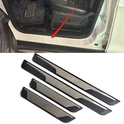 4PCS Plastic Stainless Steel For 2018-2024 Chery Dr 4.0 5.0 6.0 Car Accessories Auto Door Sill Pedal Welcome Scuff Plate Cover