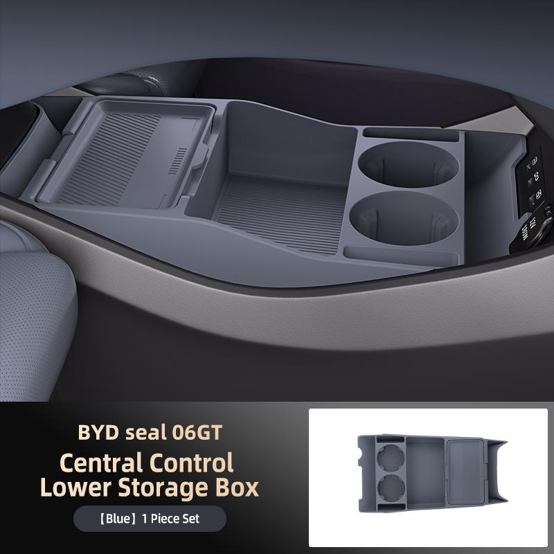 For BYD Seal 06 GT 2025 Storage Box Center Armrest Hidden Box Cup Holder Organizer Interior Accessories