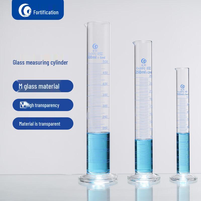 Leigu Glass Measuring Cylinder with Graduations 25ml