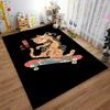 "Unique Cat Skateboarding Carpet with Japanese Sushi Style Design" Suitable for use as an anti-slip for living room bedroom sofas
