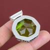 Faceted Peridot Pendant Genuine Gemstone Jewelry Handmade Pendant 925 Sterling Silver Pendant Vintage Pendant Gifts For Him Silver Jewelry
