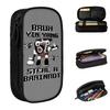 Bruh Yin Yang 67 Six Seven 6-7 Brainrot Steal A Brainrot Pencil Case for Girls Boys Big Capacity Pencil Bags School Stationery