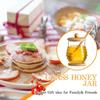 Transparent Honey Storage Container with Dipper and Lid Honey Pot  Home Kitchen