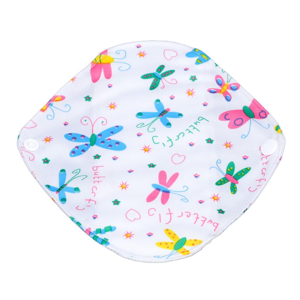 5 Pcs Reusable Menstrual Pads Washable Water Proof Comfortable Breathable Bamboo Charcoal Sanitary N