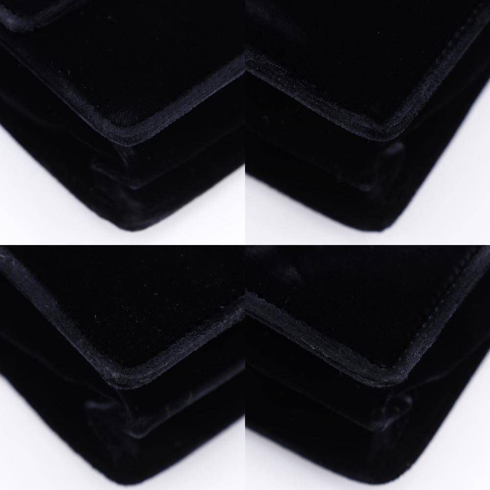 Prada One Handle Handbag Vintage NERO Black Velor Women Used