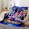HD S-Sailor M-Moon Flannel Throw Blanket 3D Cartoon Print Soft Warm Lightweight Sofa Bed Cover Girls Bedroom Travel Decor Gift