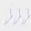 3pairs Absorbing Sweat Cotton Socks 3 Pairs Student Socks Comfortable Sport Socks  For Boys Girls