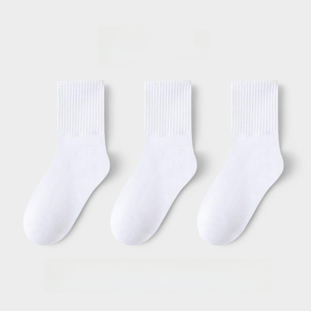 3pairs Absorbing Sweat Cotton Socks 3 Pairs Student Socks Comfortable Sport Socks For Boys Girls