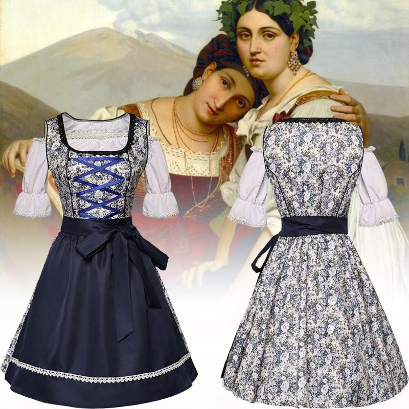 Female National Bavarian Uniform Cosplay Decoration Costume Skirt Performance