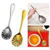 Serving Spoon Shell Shape Public Spoon for Home and Commercial Celebrations