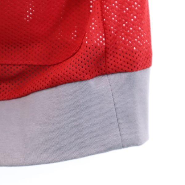 unused VAST222 19ss made in Japan Long sleeve mesh cardigan 2 red x gray Men's Used