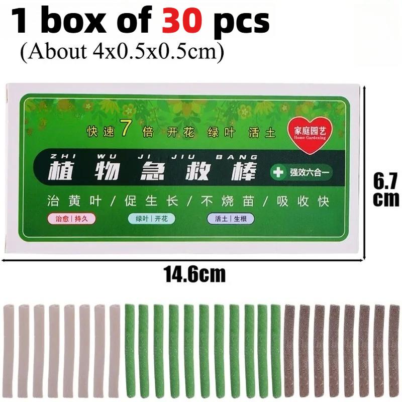 

30Pcs/Box Plant Rooting Fertilizer New Indoor Potted Plant Growth Enhancer Bar Universal Plant Nutrition Stick Garden Supplies 1 box(30pcs)