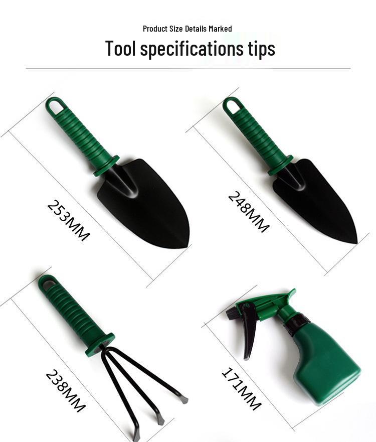 Gartenwerkzeug-Set: Beschneiden, Schaufel, Unkraut jäten für Blumenauspflanzung & Bonsaipflege