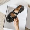 Spring New Women 'S Mary Jane Shoes Fashion Loafers White Casual Leather Shoes Shallow Mouth Design Large