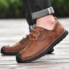 Handgemachte Retro Kuh Leder Schuhe Männer Wohnungen Mode Casual Schuhe Männer Loafer Mokassins Männer Schuhe Leder