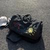 1 Stück Retro-Mode, leichte Reisetasche, Fitness-Einkaufstasche mit großer Kapazität, niedlich bedruckte Reißverschlusstasche für Geschäftsreisen, Schwimmen, Outdoor-Sport