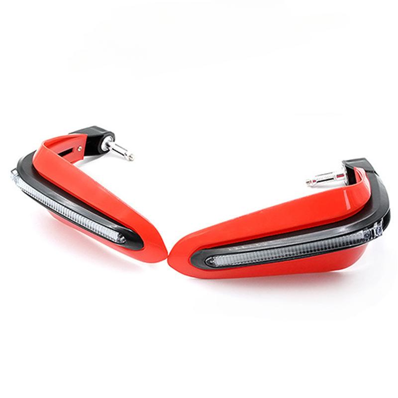 Motorcycle Hand Guard Shield Motorbike Turn Signal Lights Covers LED Flashing Waterproof Protector Dirt Bike Enduro Handguard