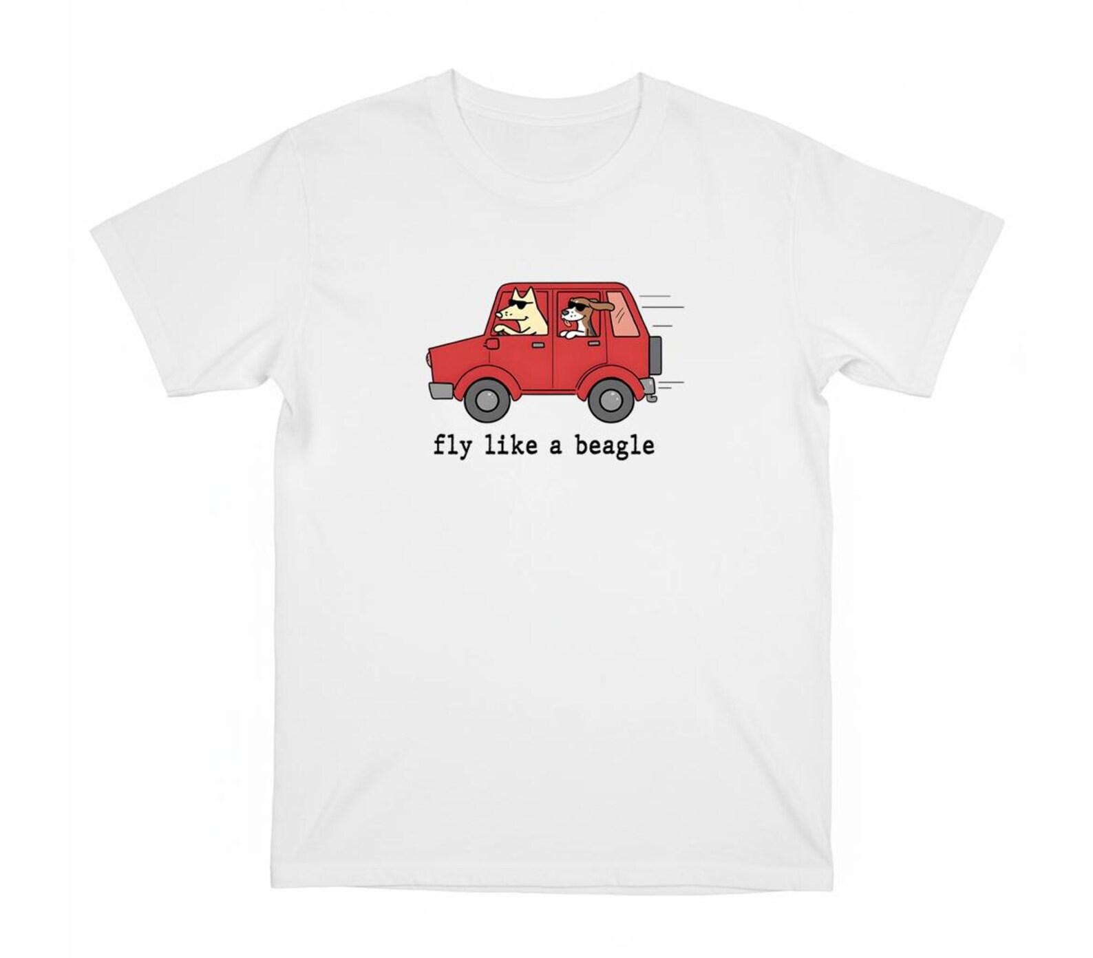 Fly like a beagle Funny Dog shirt •Dog meme shirt •Dog lover Gift •Silly Dogs Shirt •Silly puppy Tshirt •Cute puppy Tee •Dog Mom Dad Gift S