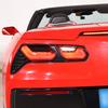 For Chevrolet Corvette C7 2014-2019 ABS Black Car Rear Tail Light Rear fog lamps Blackout Cover Trim Sticker Car Accessories