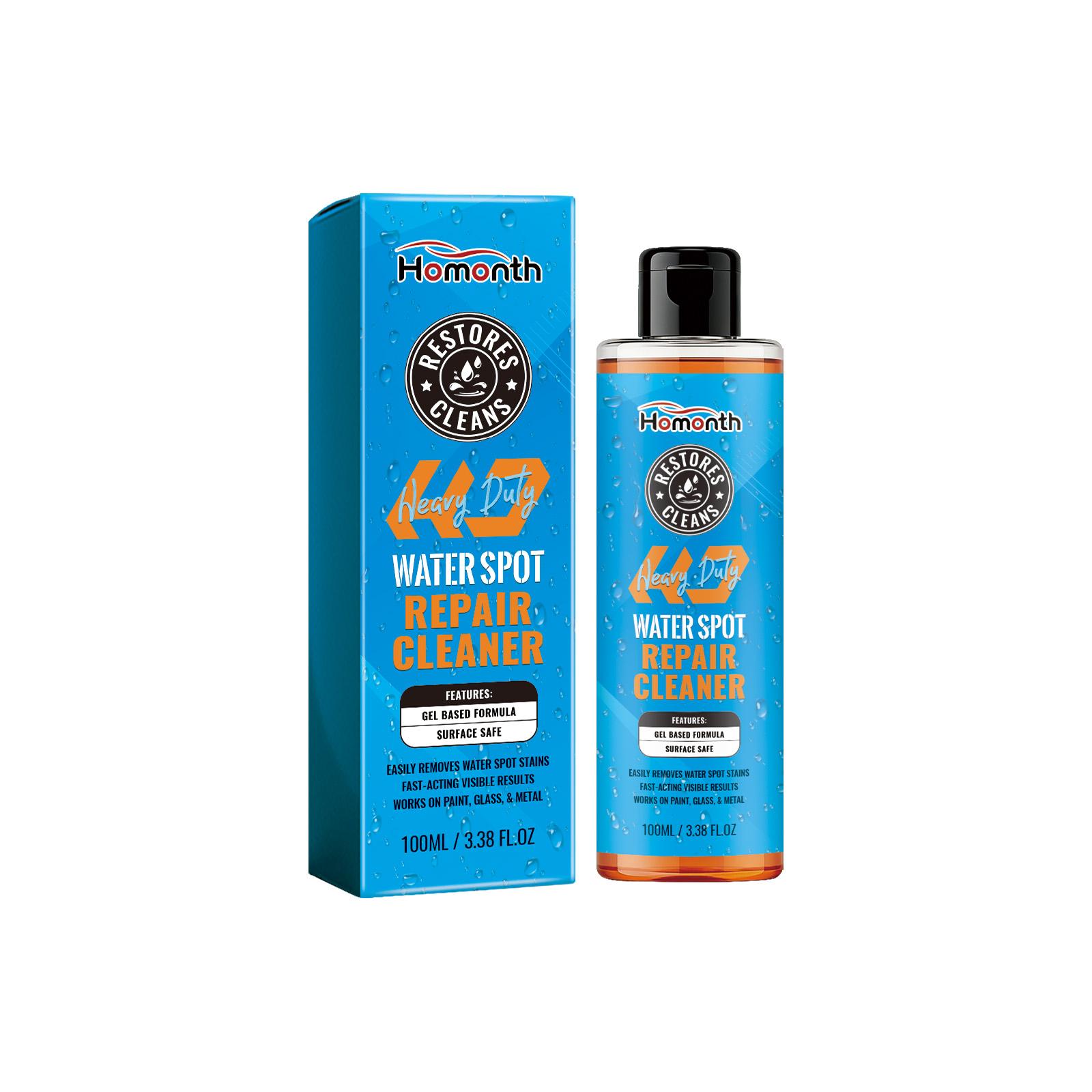 Homonth Car Water Spot Remover For Glass And Paint Rainy Day Window Cleaner Restore Clear Visibility Multi Surface Use 100ml