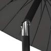 270 cm Anthracite Grey Sun Umbrella with Aluminum Pole