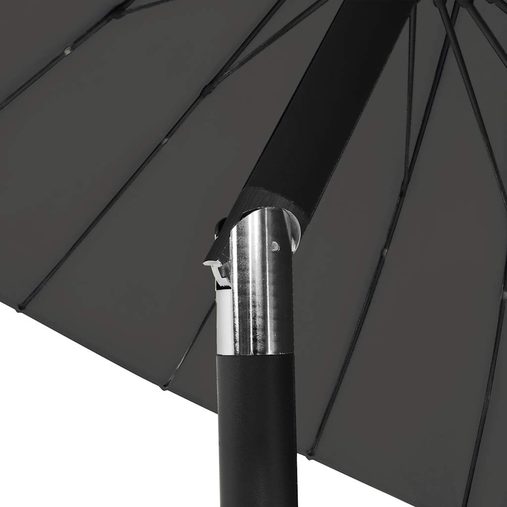 270 cm Anthracite Grey Sun Umbrella with Aluminum Pole