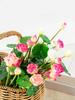 Artificial lotus pond miniature lotus flowers flowers   silk fabric, leaves   coated silk fabric