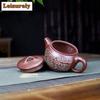 250ml Yixing Purple Clay Teapots Handmade Large Caliber Pot Raw Ore Dragon's Blood Sand Tea Making Kettle Zisha Tea Set Supplies