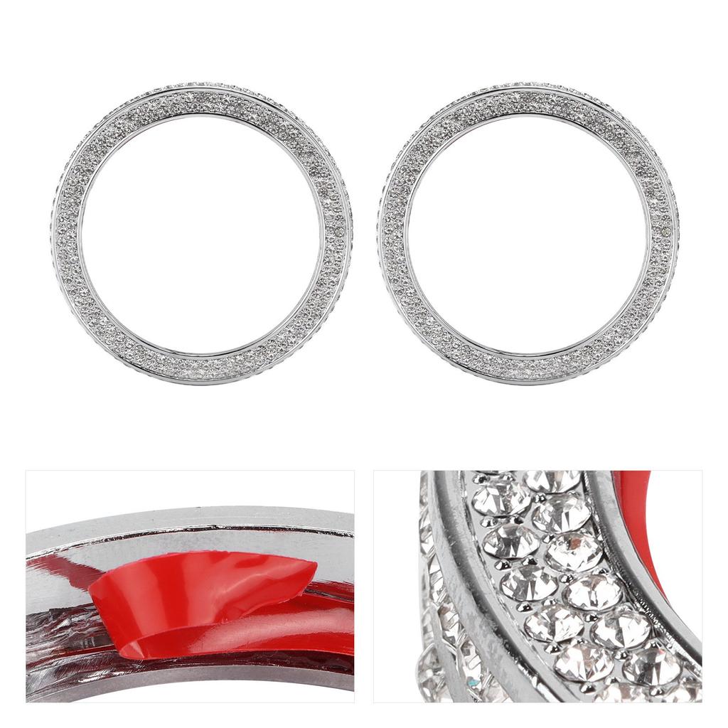 2 buc. Inele decorative pentru butoanele de aer condiționat, înlocuitor pentru Mercedes Benz GLE M GLK SL GLS SLK