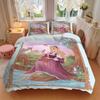 Set Biancheria da Letto Aurora La Bella Addormentata 3 Pezzi 1 Copripiumino Morbido + 2 Federe, Lavabile in Lavatrice, Adatto a Tutte le Stagioni B084