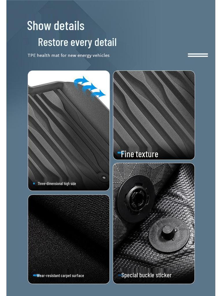 Eco-Friendly TPE Floor Mats & Trunk Liner for 2025 BYD Qin PLUS EV Cars