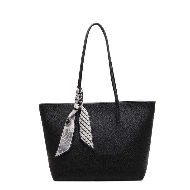 

New silk scarf underarm bag large-capacity bag women s summer tote bag women s college student commuter bag shoulder bag