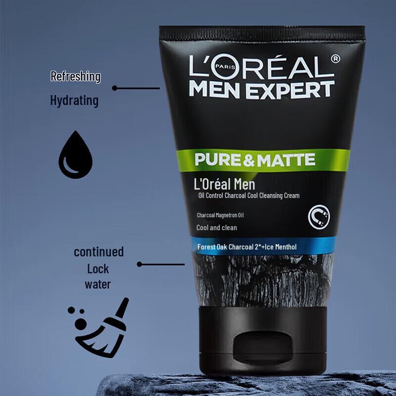 L'Oreal Men Expert Ice Cool Oil Control Face Wash (3 X 100ml)