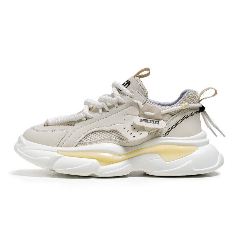 Comfort Trend 2025: Men's Breathable Thick-Soled Running and Casual Shoes for Spring/Summer
