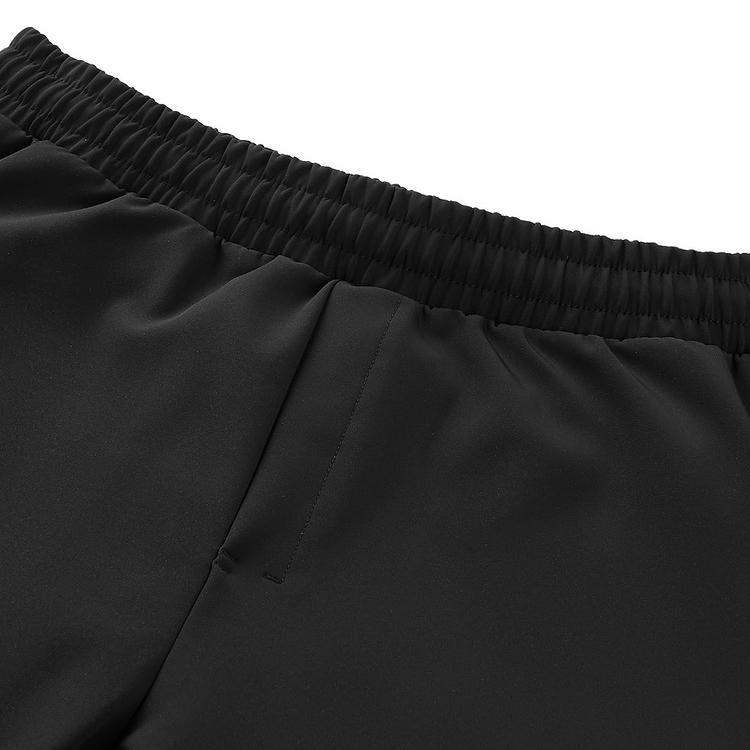 Skechers Comfort Sports Series Solid Color Tapered Fashion Versatile Knitted Sweatpants Men Bottoms Carbon-Black P424M020-0018