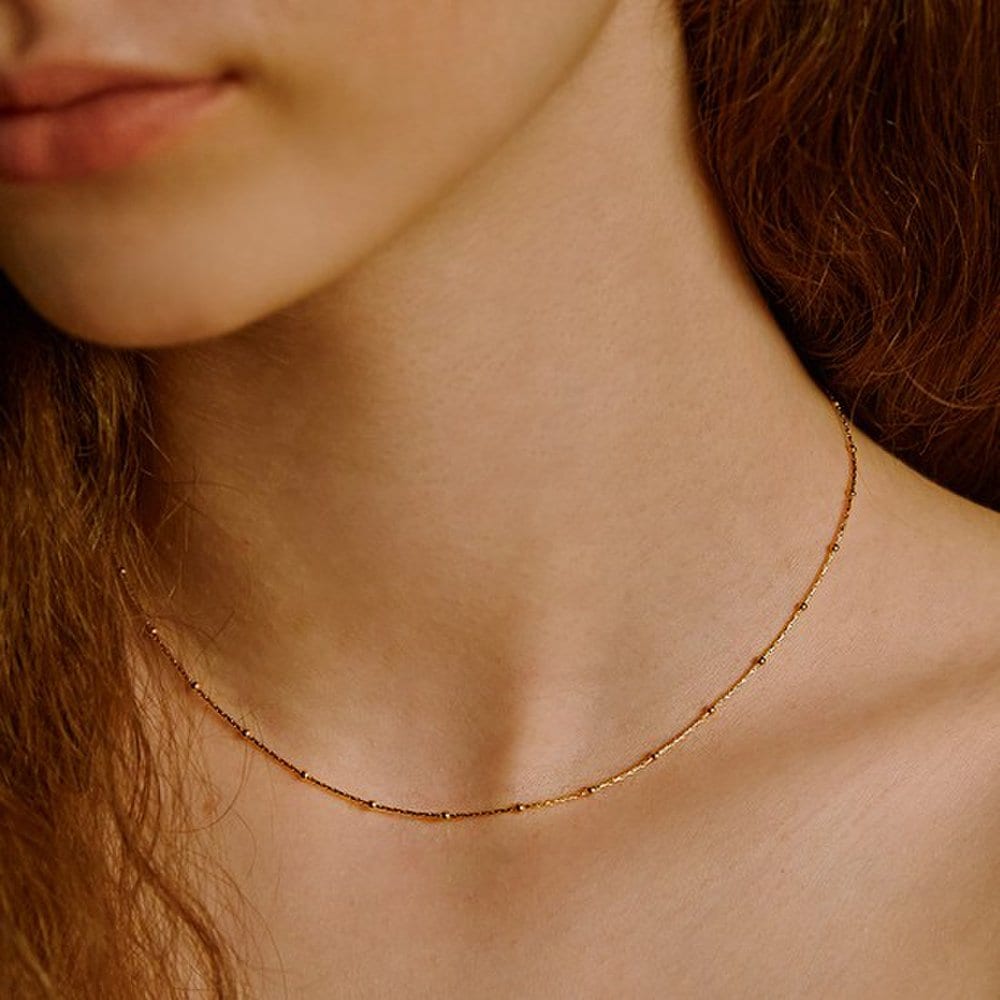 [Hei]Italien Prickig Kedja Halsband