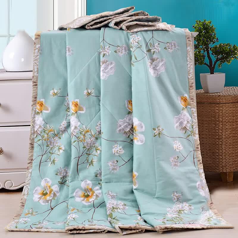 Muji All-Cotton Antibacterial Floral Quilt