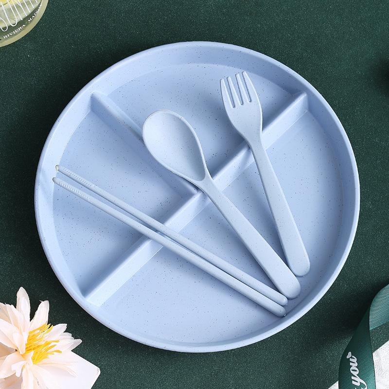 Geteilter Teller in 3 Fächern Diät Wiederverwendbarer Speiseteller Küchengeschirr Portionierteller für Erwachsene Mikrowellengeeignet Lebensmitteltablett Speiseteller