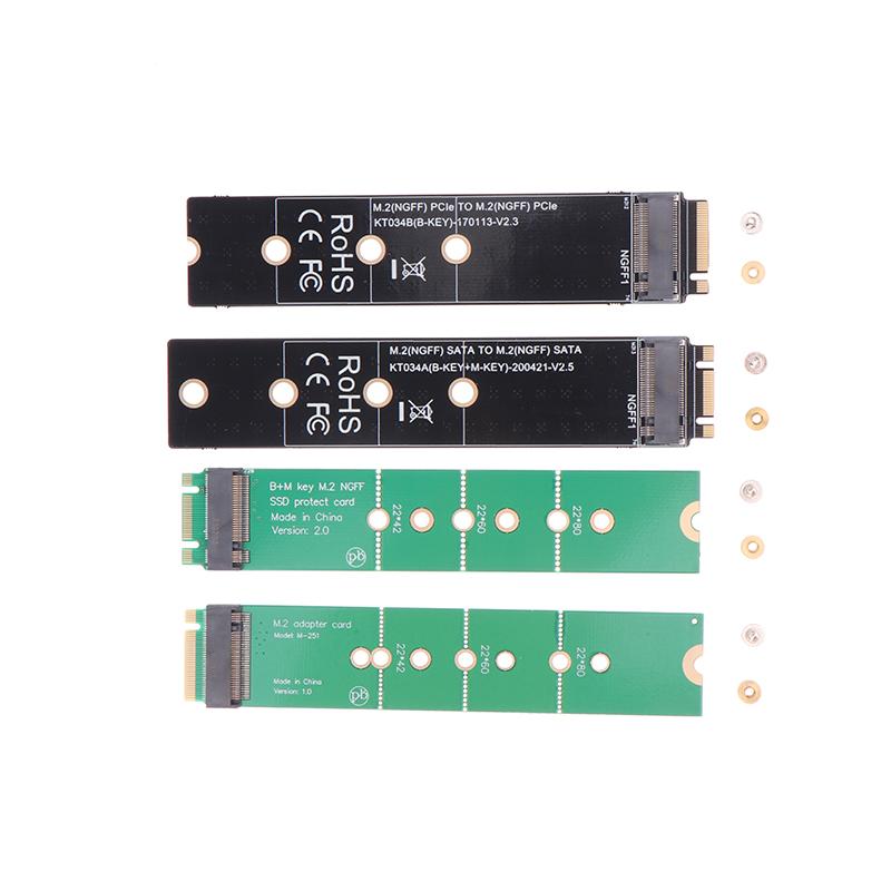 M.2 SATA/NVME PCI-E Protocol SSD Adapter Board Expansion Card B KEY/M KEY Interface Extension Card Gold Finger Test Protect Card