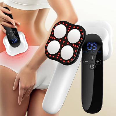 Elektrisches Fettentfernungs-Körpermassagegerät für Bauch, Taille, Arme, Beine, Po, kabellose Körperformungsmaschine, Body Slim mit Slim Gel