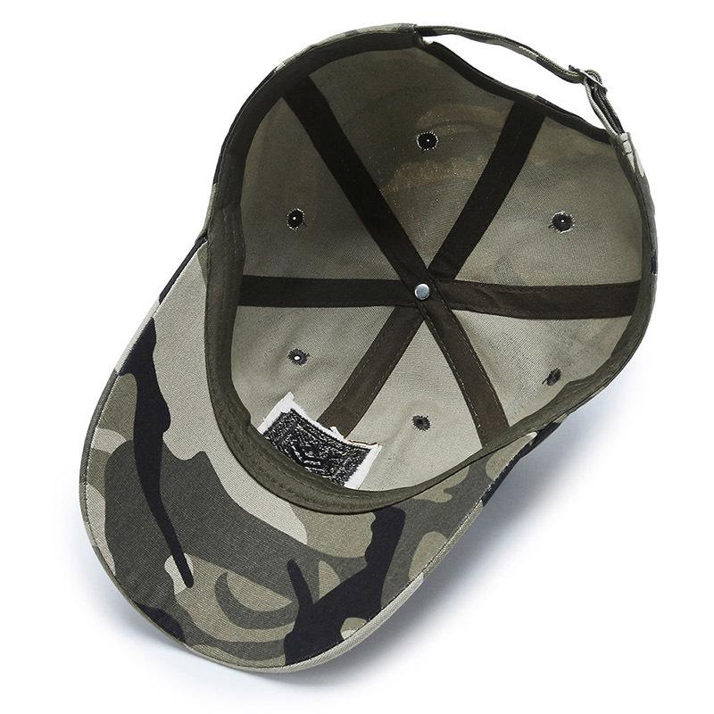 Unisex Camouflage Baseball Cap with Five-Star Embroidery - Tactical, Hiking, Fishing, Sunscreen Hat