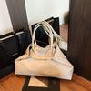 Hot Trendy Solid Color Fashi PU Large Capacity Shoulder Bags 2026 Stylish Design Super Cool Casual Tote Bag for Women