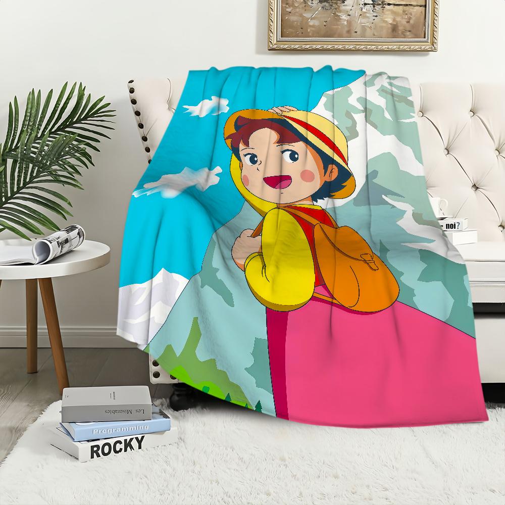 Cartone animato anime h-Heidi una Ragazza delle a-Alpi Flanella calda morbida coperta di peluche per divano soggiorno hogar camera da letto regalo da viaggio casa