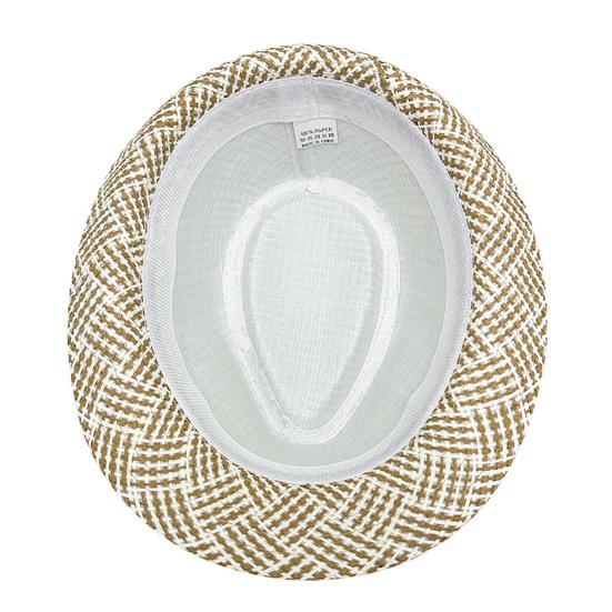 Retro British Style Jazz Hat, Woven Short-Brimmed Straw Hat, Sun Protection Hat for Spring Summer Outdoor Activities