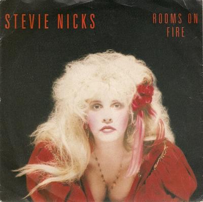 7inch Record STEVIE NICKS - Rooms On Fire EM90 EMI, Modern Rec 1989 UK Rock Used