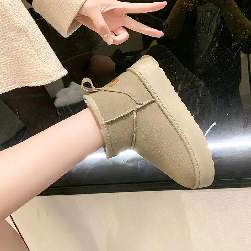 Fashion 2026Winter New Women Snow Boots Fashion Casual Ankle Boot Plush Warm Cotton Shoes Non Slip Platform Boots for Women Winter Boots
