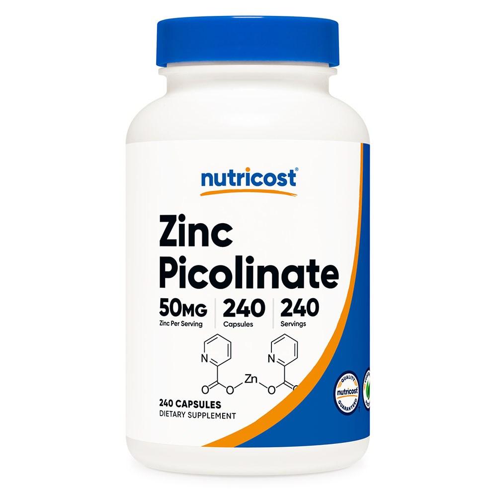 Nutricost Zinc Picolinate 50mg 240 Veg Capsules 1 pcs