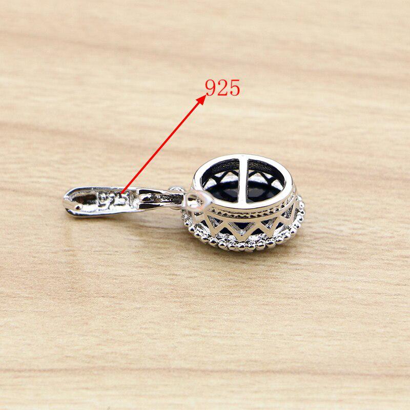 Silver 925 Jewelry Blue Cubic Zirconia Drop Dangle Earrings For Women Free Gifts Box